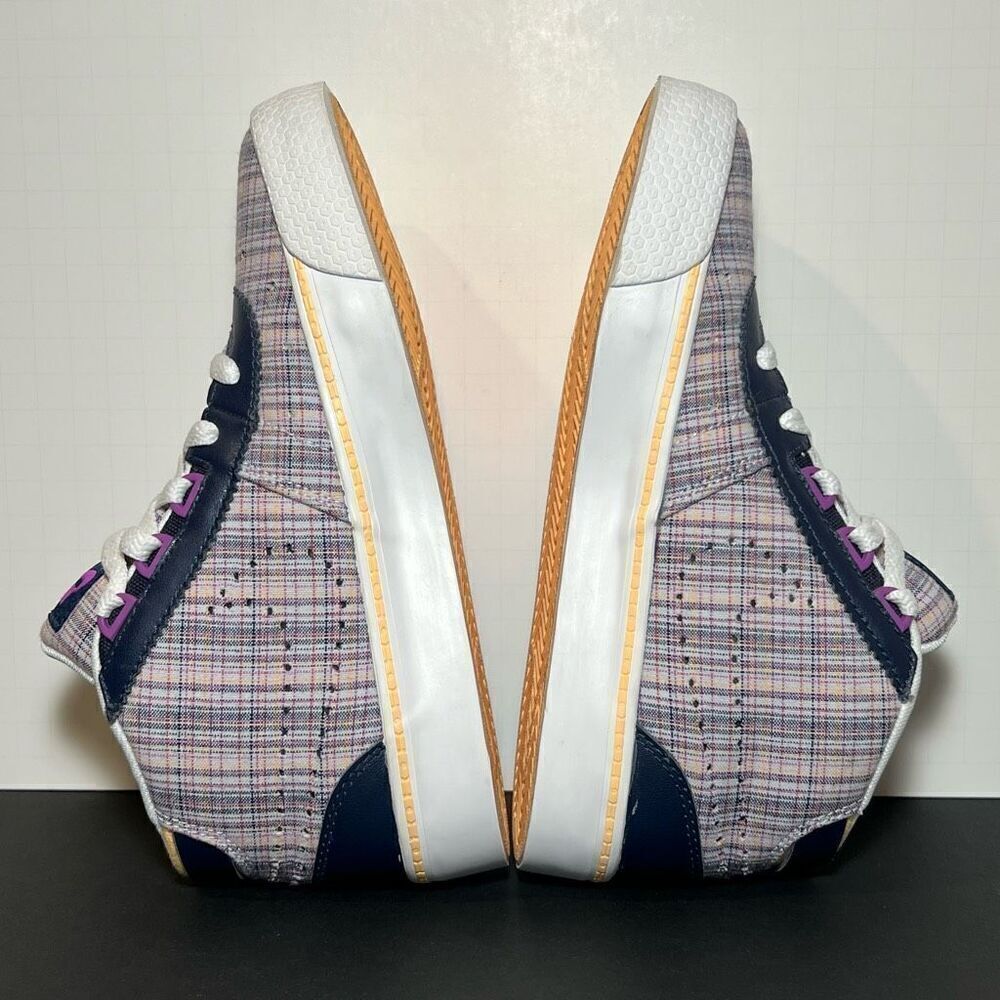 Womens *RARE* NIKE Hachi Textile Purple Plaid Casual Lace Up Sneakers / Size 6 - Picture 6 of 8